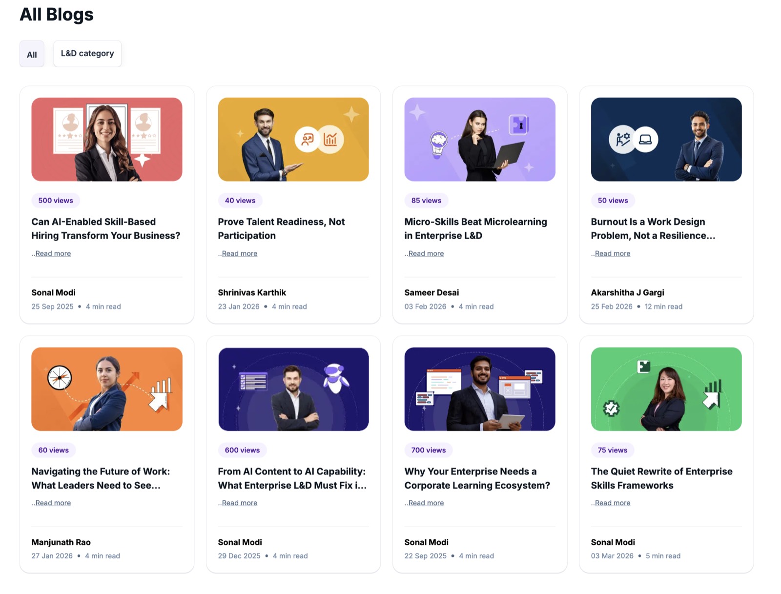 Blog factory output