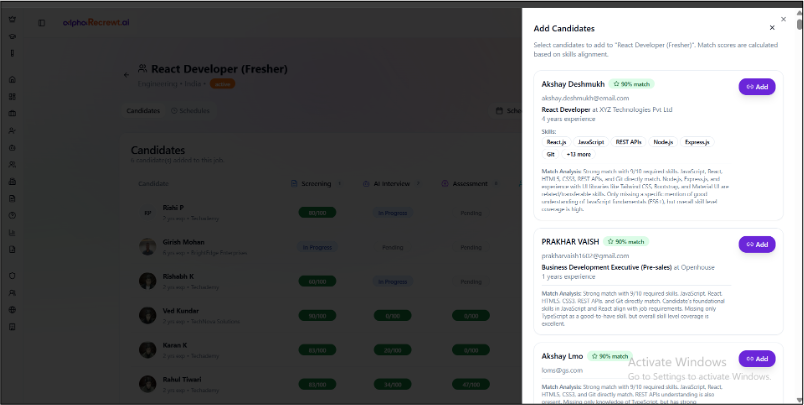 Product interface