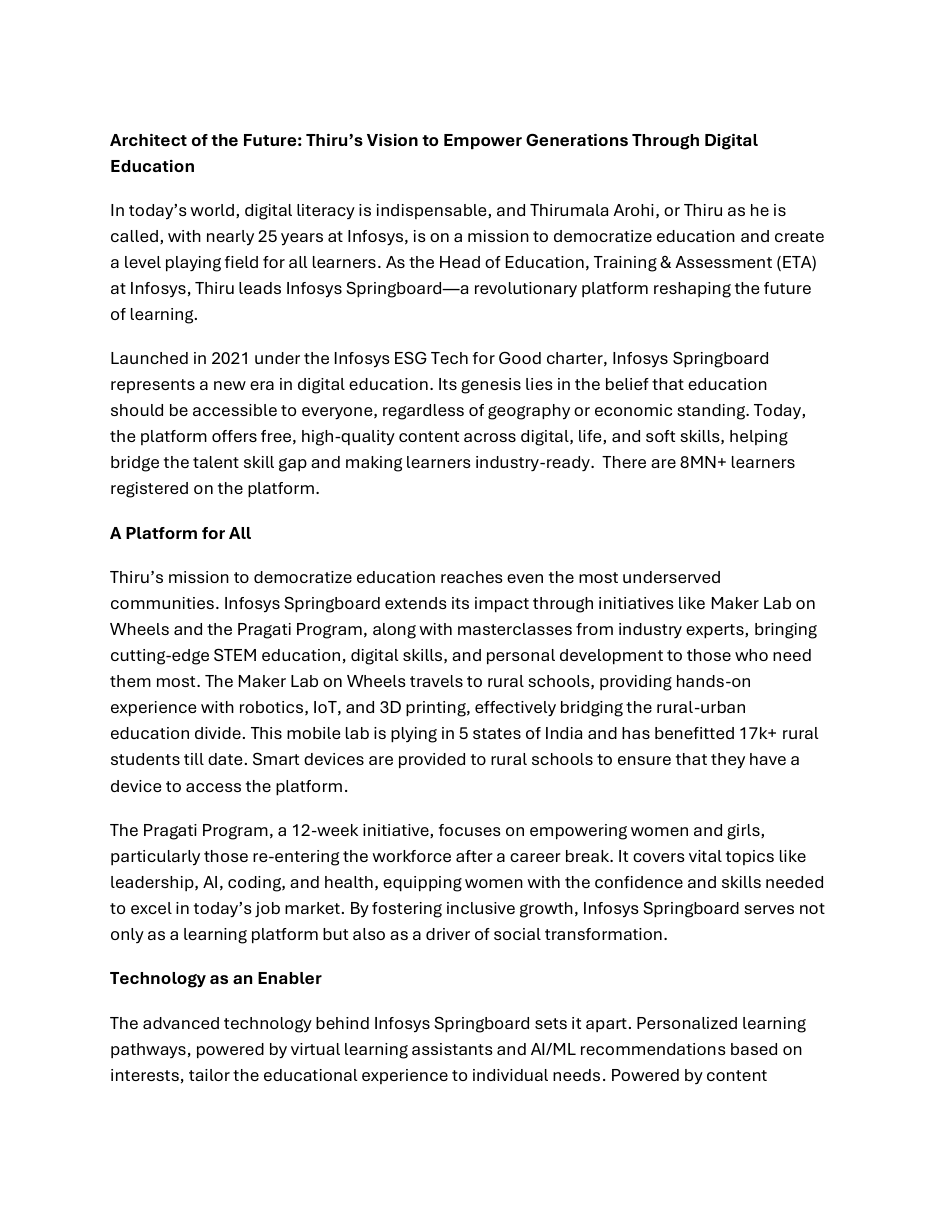 Executive Visibility & Press