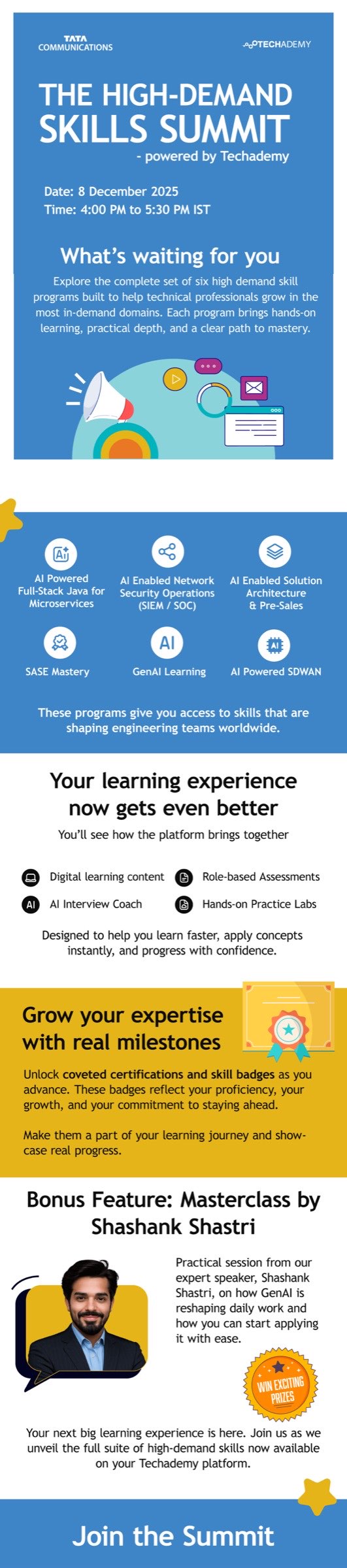 Skill summit mailer