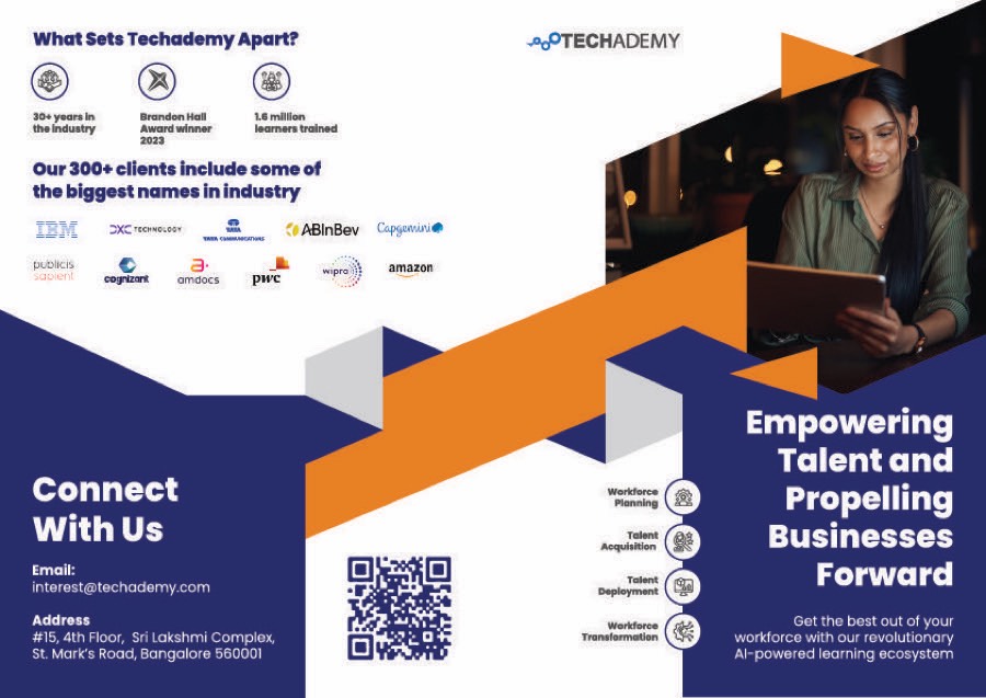 Techademy One print brochure